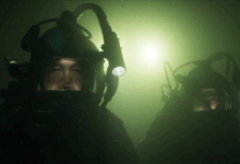 Simu Liu and Finn Cole in Last Breath (2025). Image Courtesy of IMDB.