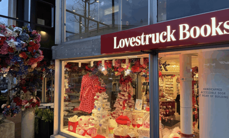 Storefront of Lovestruck Books. Photo Courtesy of Amulet Giberti.
