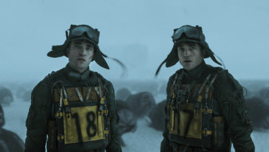 Robert Pattinson and Robert Pattinson in a still from Mickey 17. Image courtesy of Warner Bros. Pictures.